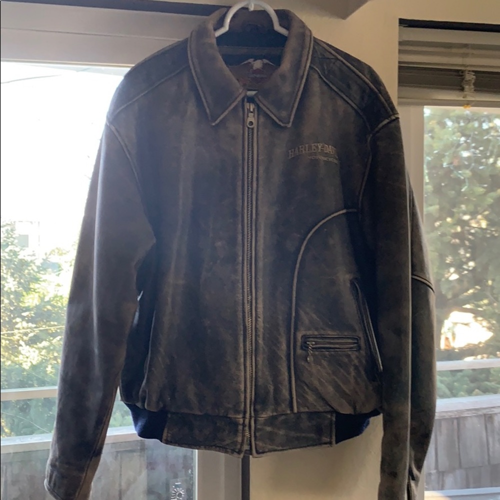 Harley-Davidson Motorcycles Leather Jacket Sz LRG